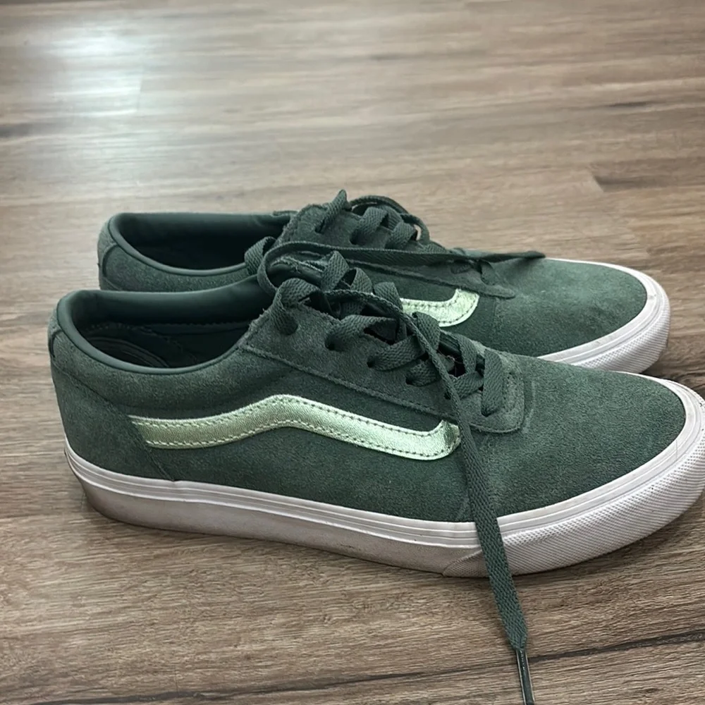 Vans Sage Green Suede Shoes - Picture 4 of 9
